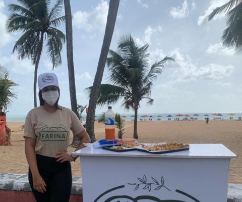 Farina in Natura promove degustação, no Cabo Branco