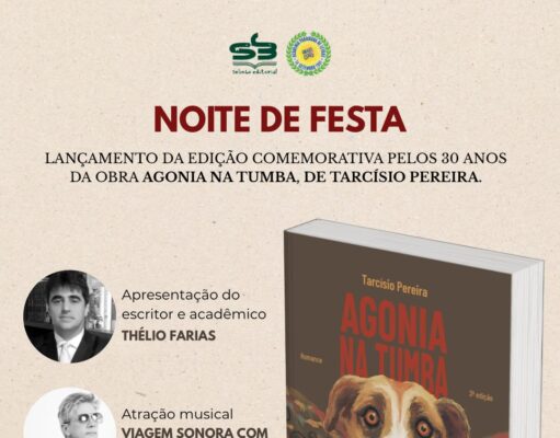 Tarcísio Pereira lança “Agonia na tumba” pelo Selinho Editorial