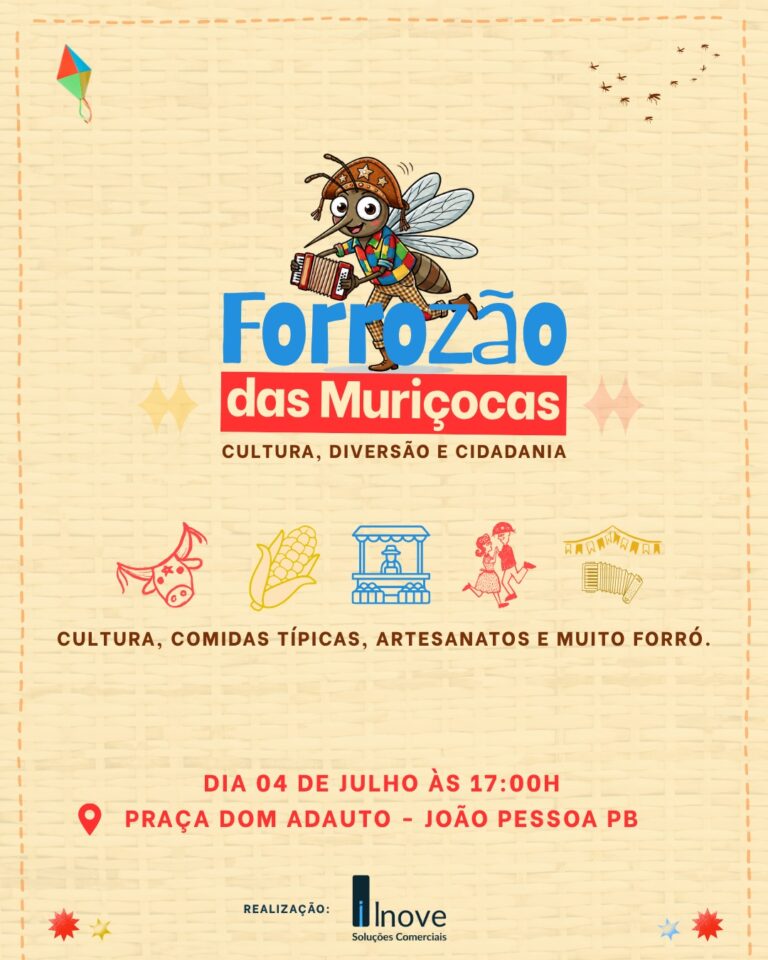 Forrozão das Muriçocas acontece dia 4 de julho, na Praça Dom Adauto forrozão muriçocas divulgação