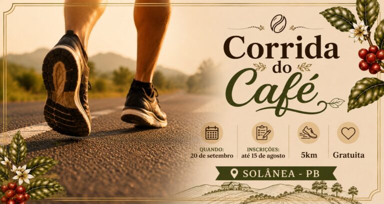 Corrida do Café, em Solânea: inscrições gratuitas seguem até 15 de agosto solânea prepara a corrida do café